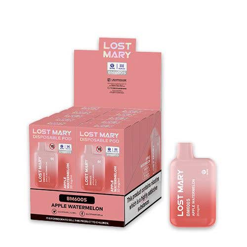 Lost Mary BM600S Disposable Kit 10 x Multipack - 20mg - Apple Watermelon