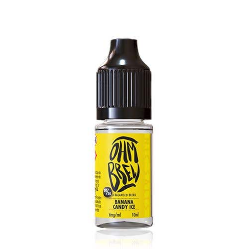 Ohm Brew Balanced Blends Banana Candy Ice Nic Salt Vape Juice