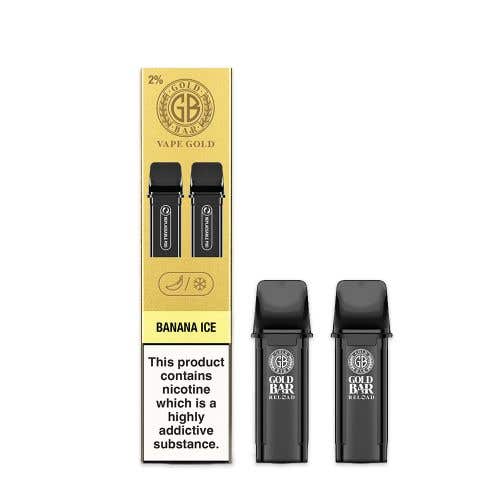 Vape Gold's Gold Bar Reload Prefilled Pods - Banana Ice
