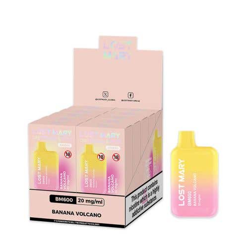 Lost Mary BM600 Disposable Vape Kit 10 x Multipack - Banana Volcano