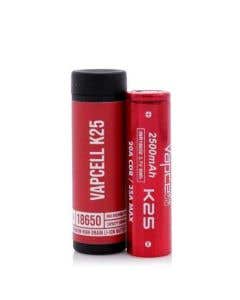 Battery Vapcell K25 18650 Battery Single Cell