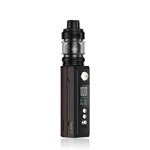 VooPoo Drag M100S Vape Kit - Black & Darkwood