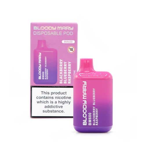 Bloody Mary BM600 Disposable Kit - 20mg - Blackberry Blueberry Raspberry