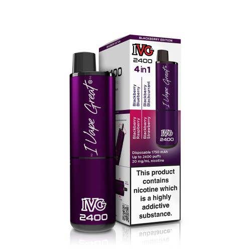 IVG 2400 Disposable Vape Kit-20mg - Blackberry Edition