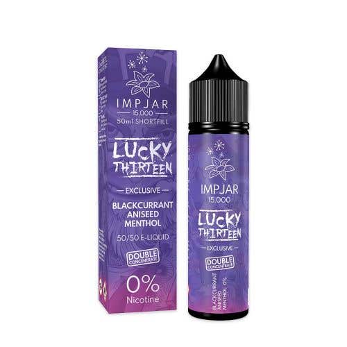 IMPJAR x Lucky Thirteen Exclusive Blackcurrant Aniseed Menthol 50ml Shortfill E-Liquid