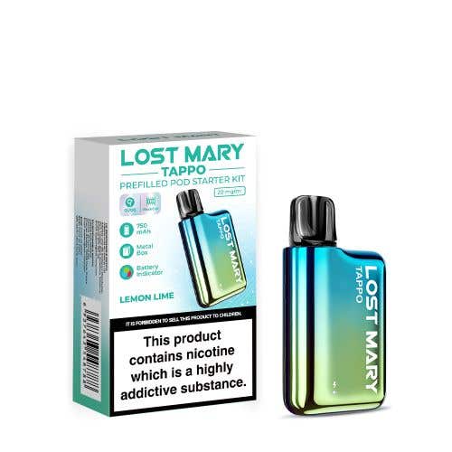 Lost Mary Tappo Prefilled Pod Kit - Blue Green with Lemon Lime Pod
