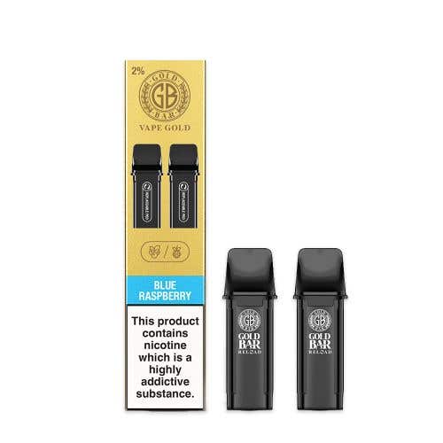 Vape Gold's Gold Bar Reload Prefilled Pods - Blue Raspberry