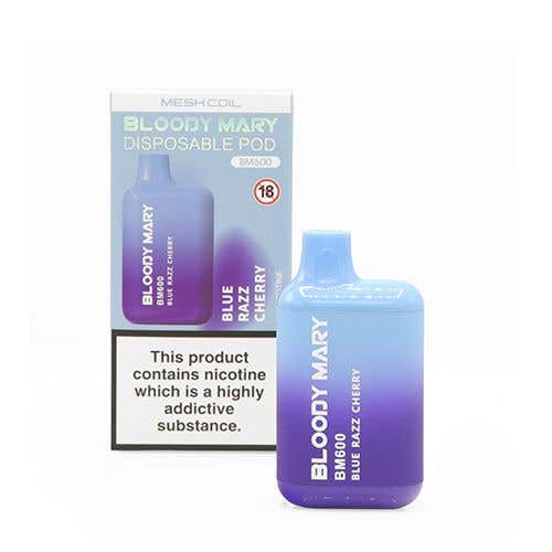 Bloody Mary BM600 Disposable Kit - 20mg - Blue Razz Cherry