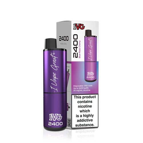 IVG 2400 Disposable Vape Kit - Blue Razz Cherry