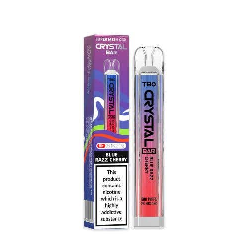 TBO Crystal Bar Disposable Vape Kit - Blue Razz Cherry