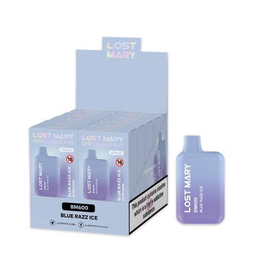 Lost Mary BM600 2% 10 Pack Disposable - Blue Razz Ice
