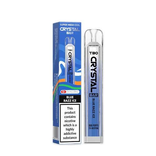 TBO Crystal Bar Disposable Vape Kit - Blue Razz Ice