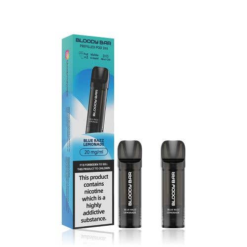 Bloody Mary Bloody Bar Prefilled Vape Pods - Blue Razz Lemonade
