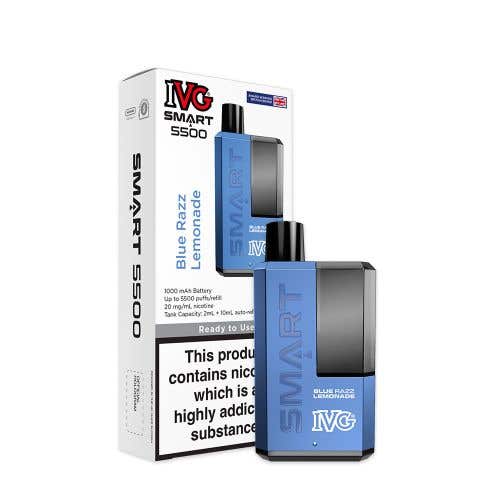 IVG Smart 5500 Rechargeable Refillable Disposable Pod Kit - Blue Razz Lemonade