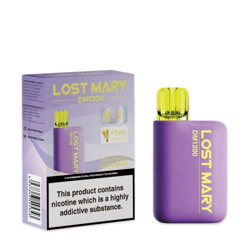 Lost Mary DM1200 Disposable Kit - 20mg - Blue Razz Lemonade