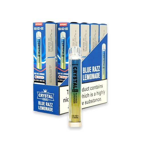 SKE Crystal Bar Disposable Vape Kit 10 x Multipack - Blue Razz Lemonade