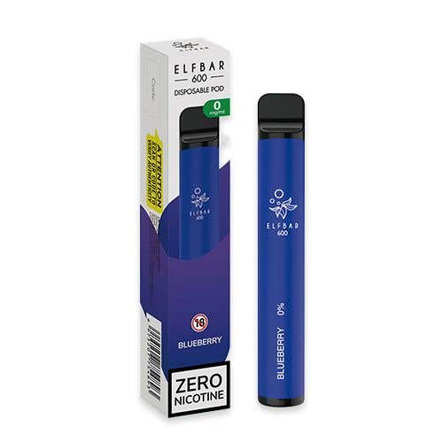 Elf Bar 600 Disposable Kit — 0mg (Nicotine-Free) - Blueberry