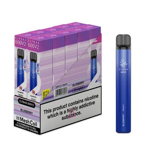 Elf Bar 600 V2 Disposable Kit 10 x Multipack 2% - Blueberry