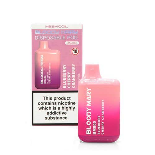Bloody Mary BM600 Disposable Kit - 20mg - Blueberry Cherry Cranberry