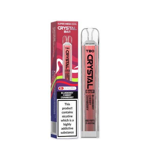 TBO Crystal Bar Disposable Vape Kit - Blueberry Cherry Cranberry