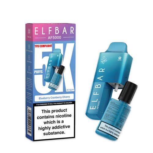 Elf Bar AF5000 Disposable Kit - 20mg - Blueberry Cranberry Cherry