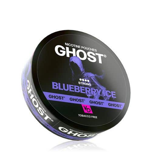 Vapes Bars Ghost Blueberry Ice Nicotine Pouches - 12.5 mg per pouch Strong