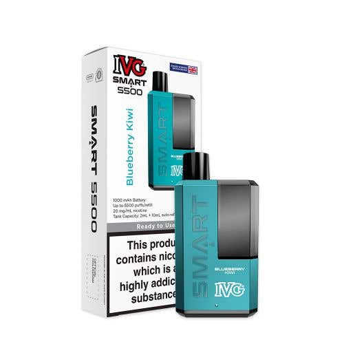 IVG Smart 5500 Rechargeable Refillable Disposable Pod Kit - Blueberry Kiwi