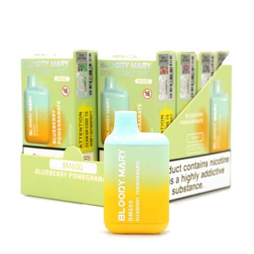 Bloody Mary BM600 Disposable Vape Kit 10 x Multipack - Blueberry Pomegranate