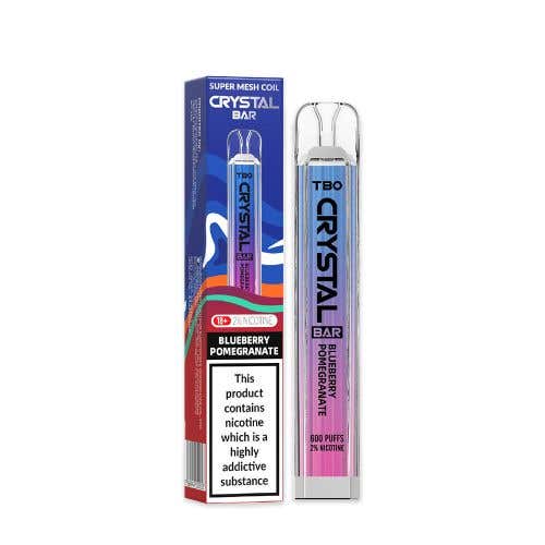 TBO Crystal Bar Disposable Vape Kit - Blueberry Pomegranate