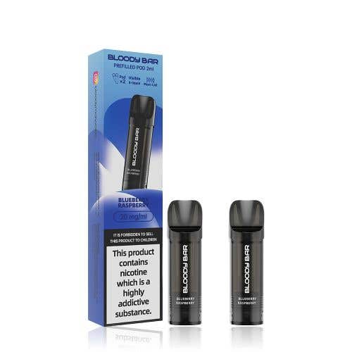 Bloody Mary Bloody Bar Prefilled Vape Pods - Blueberry Raspberry