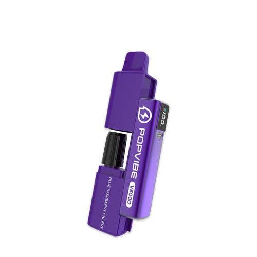 Geekvape Popvibe V5000 Refillable Pod Vape Kit - Blue Raspberry Cherry