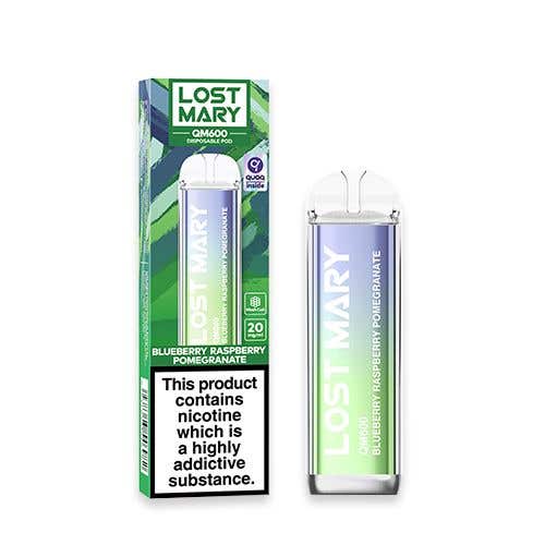 Lost Mary QM600 Disposable Vape Kit - Blueberry Raspberry Pomegranate