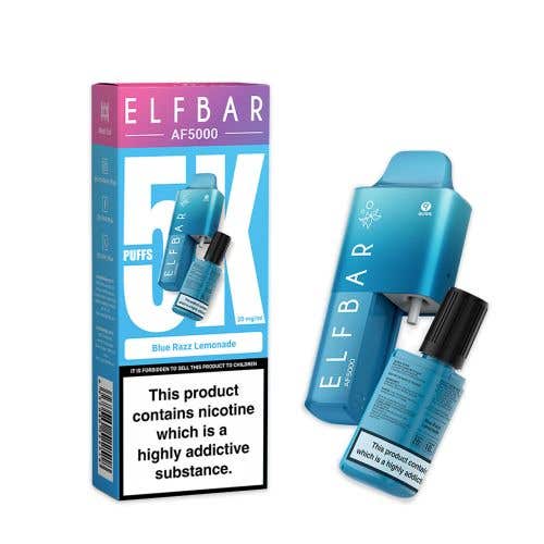 Elf Bar AF5000 Disposable Vape Kit - Blue Razz Lemonade