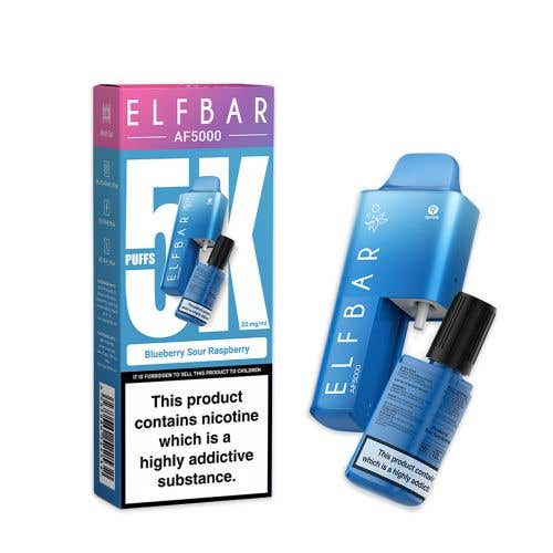 Elf Bar AF5000 Disposable Vape Kit - Blue Sour Raspberry