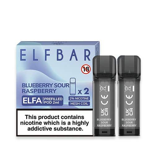 Elf Bar ELFA Prefilled E-Liquid Pods - Blueberry Sour Raspberry