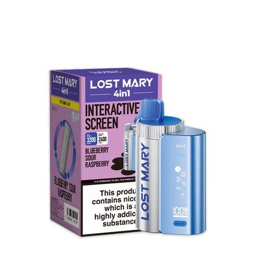 Lost Mary 4-in-1 Prefilled Pod Vape Kit - Blueberry Sour Raspberry