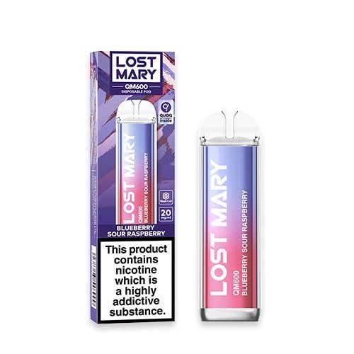 Lost Mary QM600 Disposable Vape Kit - Blueberry Sour Raspberry
