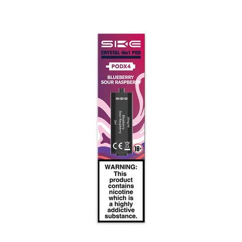SKE Crystal 4in1 Prefilled E-Liquid Pods - Blueberry Sour Raspberry