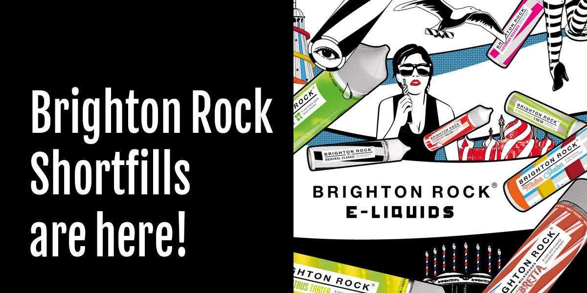 Brighton Rock Shortfill e-liquids have launched!