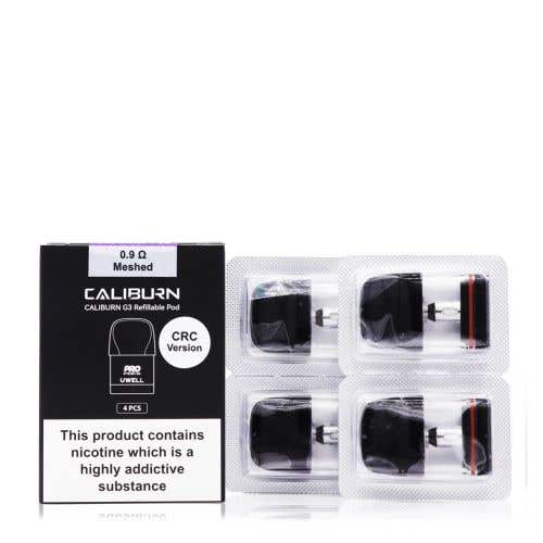 Uwell Caliburn G3 Replacement Pods - 0.9ohm Side Fill
