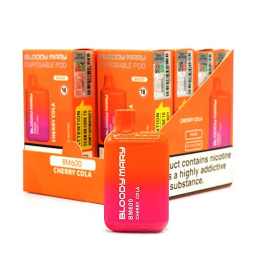 Bloody Mary BM600 Disposable Vape Kit 10 x Multipack - Cherry Cola