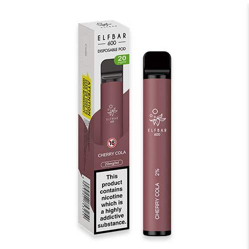 Elf Bar 600 Disposable Vape Kit - 20 mg - Cherry Cola