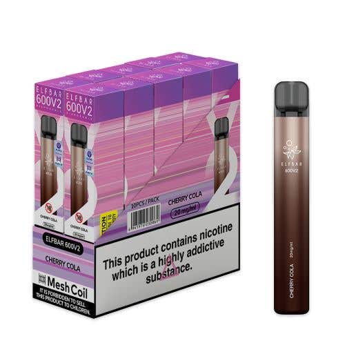 Elf Bar 600 V2 Disposable Kit 10 x Multipack 2% - Cherry Cola