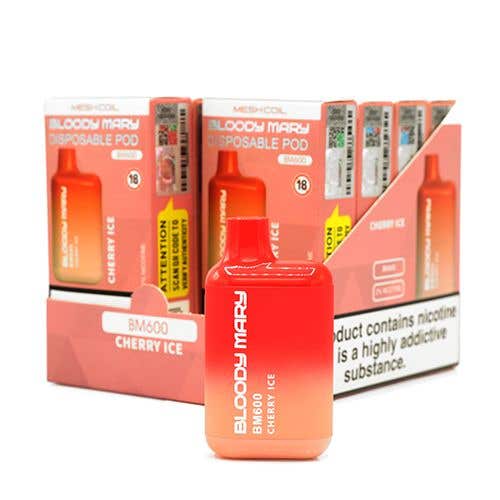Bloody Mary BM600 Disposable Vape Kit 10 x Multipack - Cherry Ice