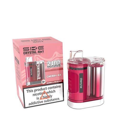 SKE Crystal 4in1 Prefilled Vape Kit - Cherry Ice