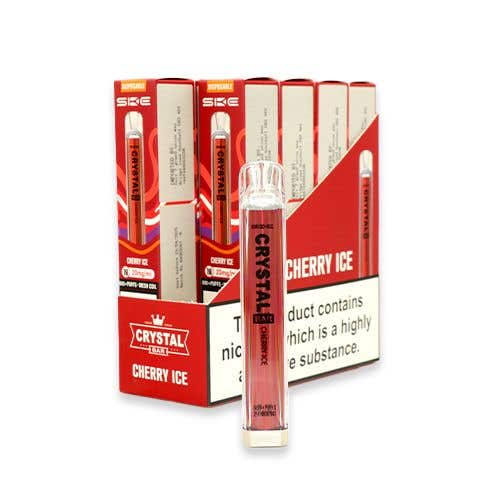SKE Crystal Bar Disposable Vape Kit 10 x Multipack - Cherry Ice