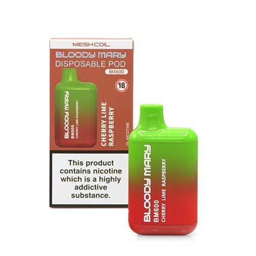 Bloody Mary BM600 Disposable Kit - 20mg - Cherry Lime Raspberry