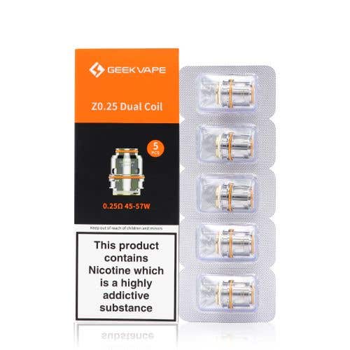 Geekvape Replacement Z-Coils - Five Pack, Z0.25ohm Dual