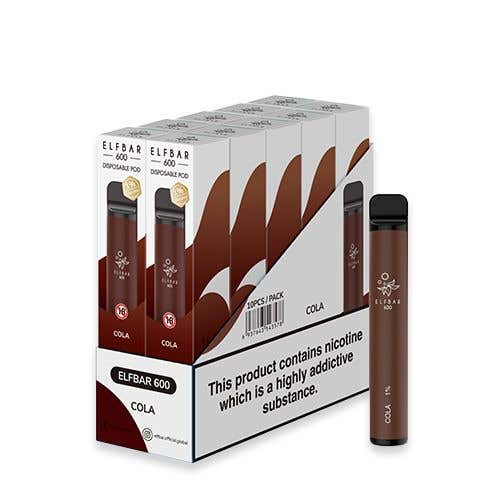 Elf Bar 600 Disposable Kit 10 x Multipack - Cola
