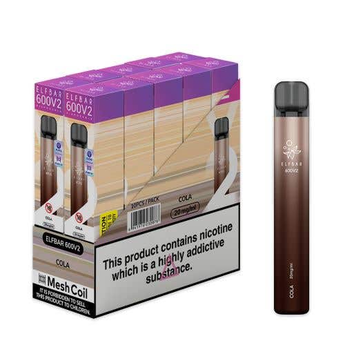 Elf Bar 600 V2 Disposable Kit 10 x Multipack 2% - Cola